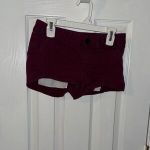 No Boundaries Plum Girls' Casual Cotton Shorts